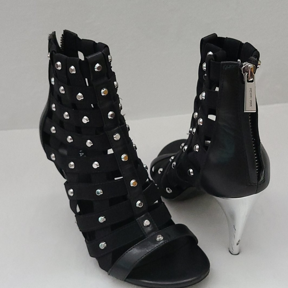 Michael Kors Sherry Open-Toe Black Cage